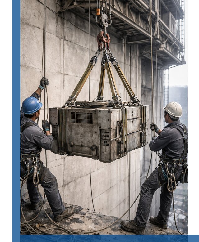 Такелажные работы на высоте, подъем и монтаж грузов в Урюпинске