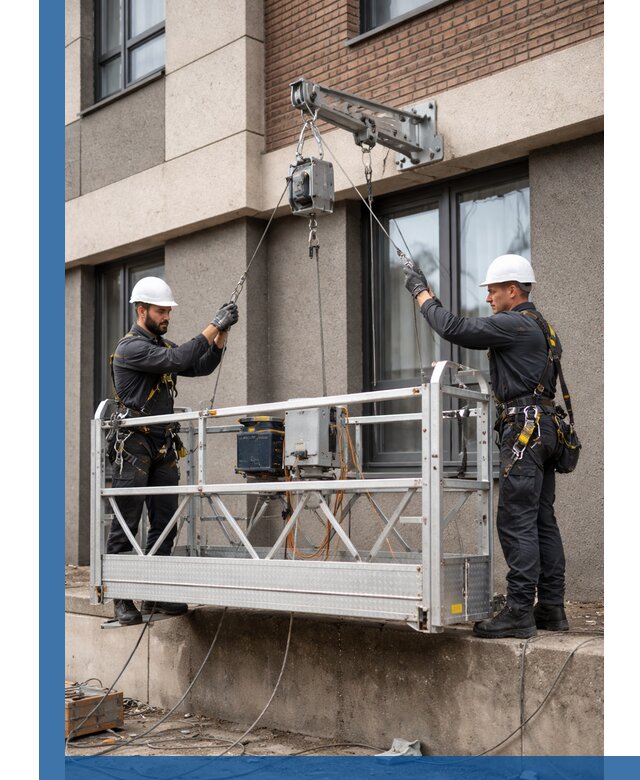 Монтаж и подъем фасадной люльки в Урюпинске с гарантией безопасности