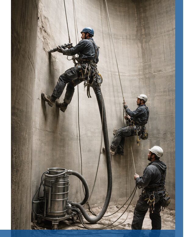 Зачистка силосов в Урюпинске от 4635 р. Договор и смета ВЫСОТНИК-Рюп