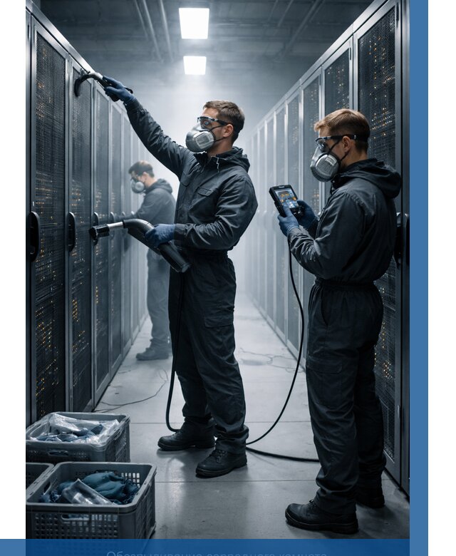 Обеспыливание серверной комнаты в Урюпинске от 4635 р. | ВЫСОТНИК-Рюп