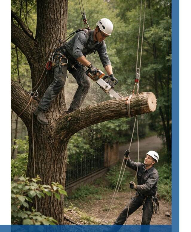 Спил деревьев альпинистами в Урюпинске от 8241 р. | ВЫСОТНИК-Рюп