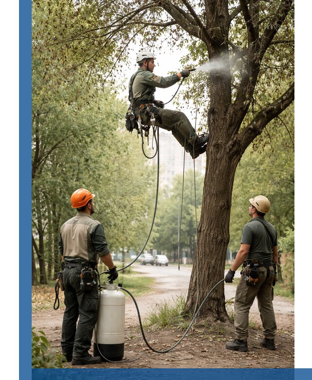 Обработка деревьев от вредителей в Урюпинске профессиональная защита