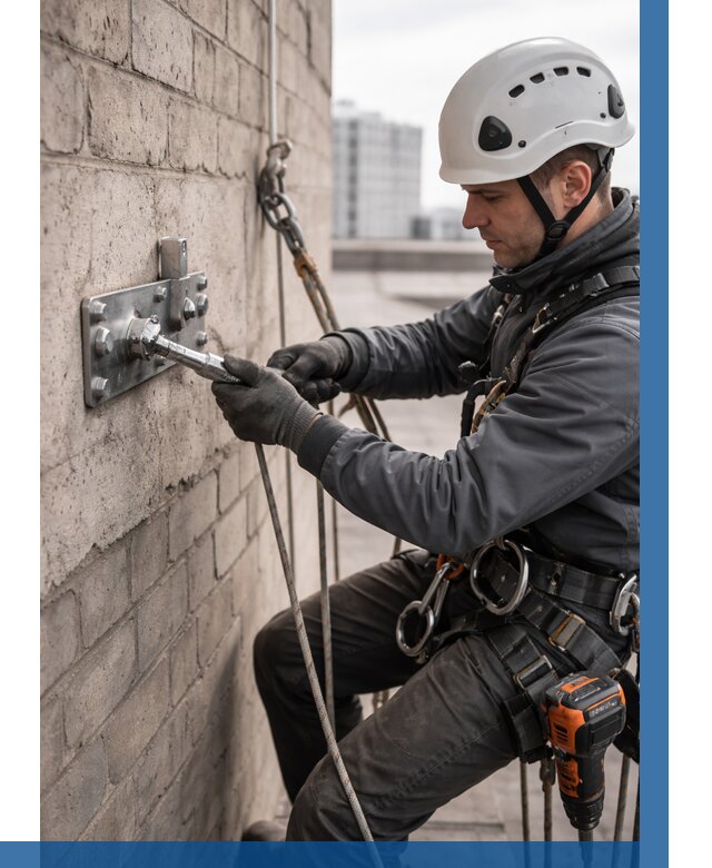 Установка анкерных точек в Урюпинске от 3605 р. | ВЫСОТНИК-Рюп